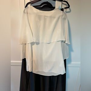 Anne Fontaine Cream Blouse Size Large So beautiful the pics don't do justice